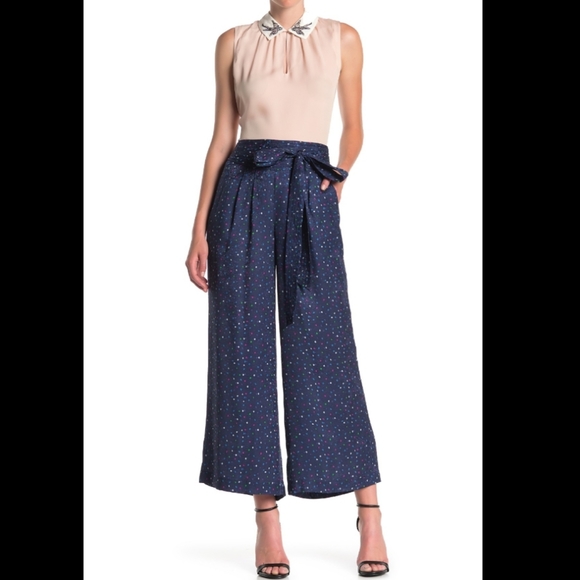 Rebecca Taylor | Speckle polka dot silk pants - Picture 2 of 5